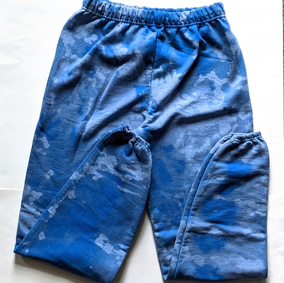 Pants - Blue Reverse Tie Dye Sweatpants
